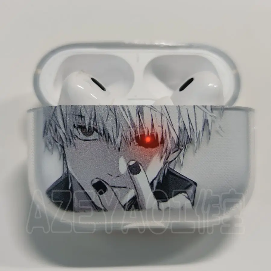 Anime Airpods Hülle für Apple Airpods 4 Stoßfeste Schutzhülle für AirPods 4 Pro Pro2 Transparente Kopfhörer-Etuis Taschen