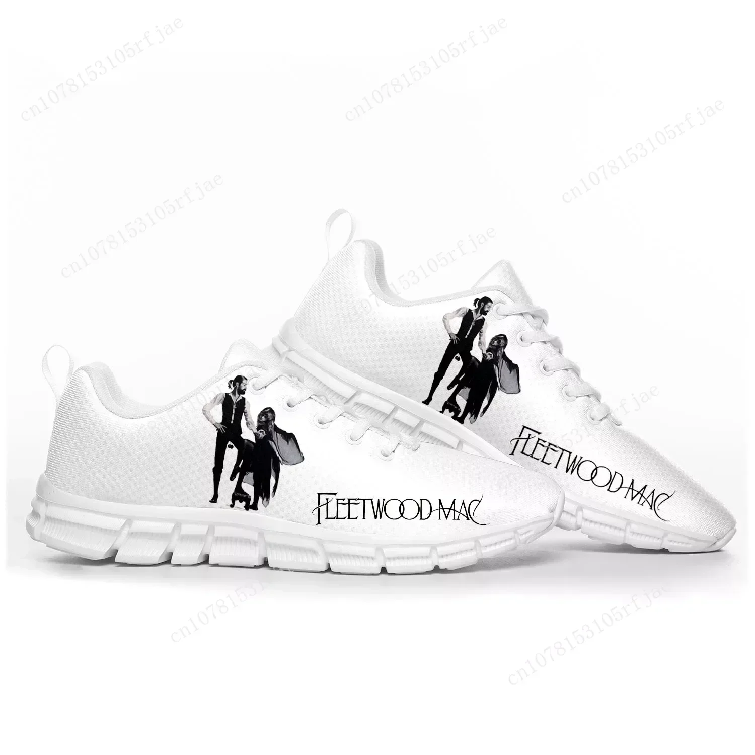 Fleetwood Mac Pop Rock Band Sports Shoes Mens Womens Teenager Sneakers Custom Couple Shoes White