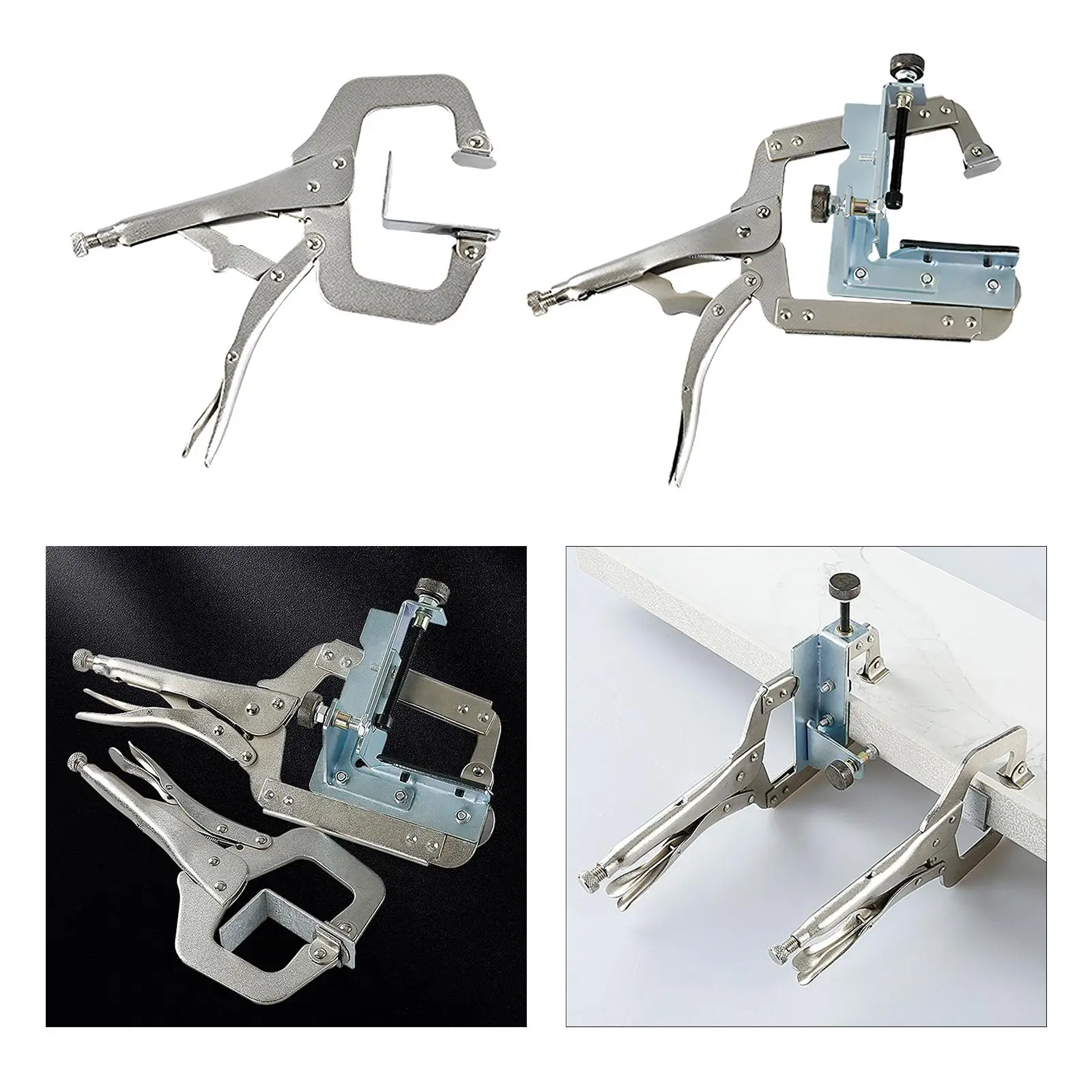 Locking Plier Clamp DIY Pocket Hole Joinery Home Cabinetry C Clamp Vise Grip