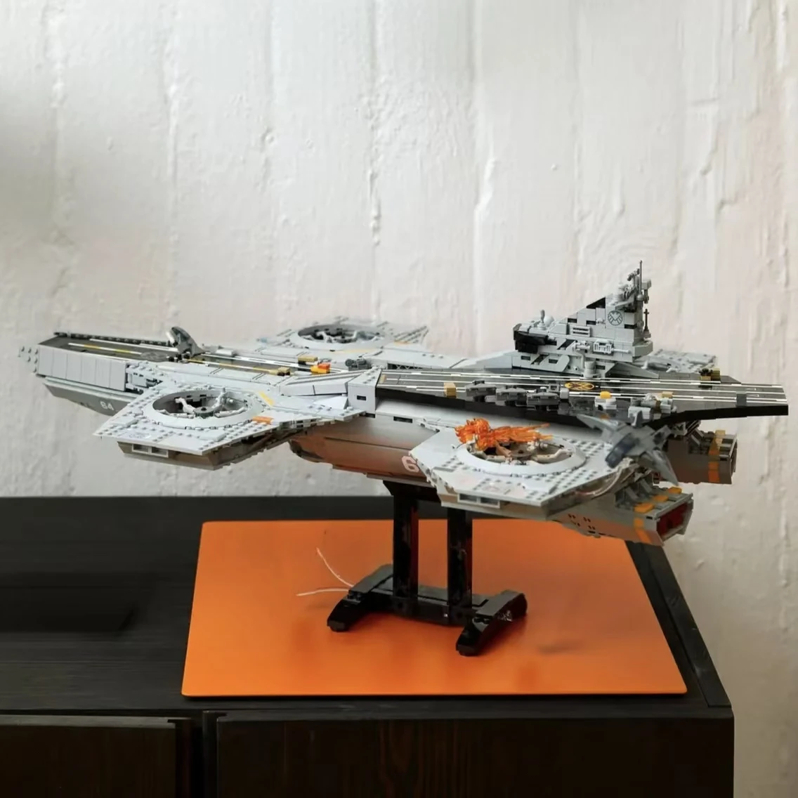 2026 New Arrival Helicarrier Model Building Kit Blocks Bricks Battleship Construction Assemble DIY Idea Toy Adult Birthday Gift image 3