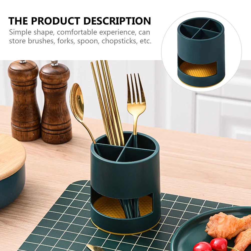 

1Pcs Cutlery Storage Canister Nordic Style ABS Utensil Drying Rack for Chopsticks Forks Spoons Kitchen Organizer Desktop