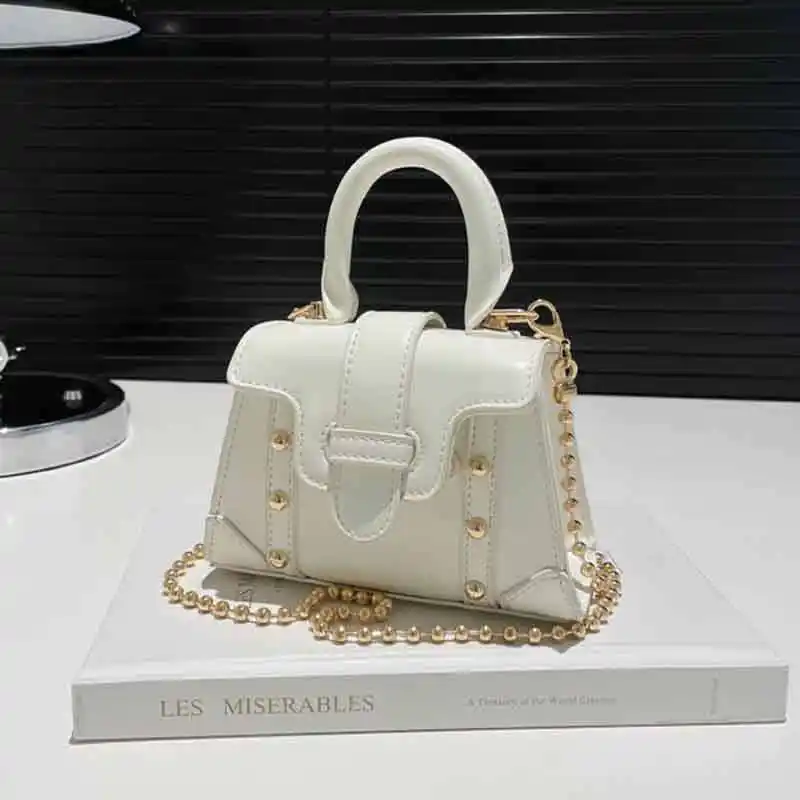 

Cute Mini PU Leather Flap Crossbody Bags for Women 2025 Fashion Simple Shoulder Bag Females Chain Handbags and Purses