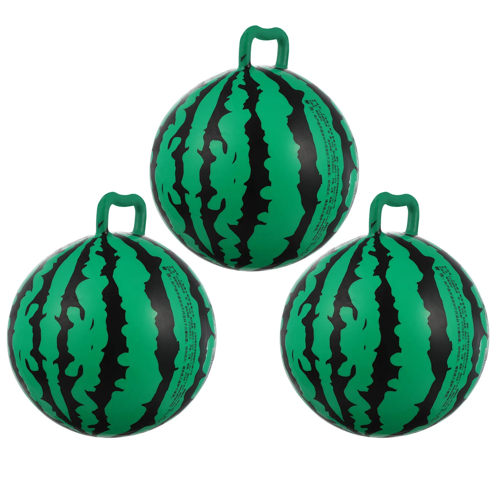 3Pcs Inflatable Watermelon Shape Ball Explosion Proof Kid Playthings Children Ball for Parent Child Fun Inflatable Balls