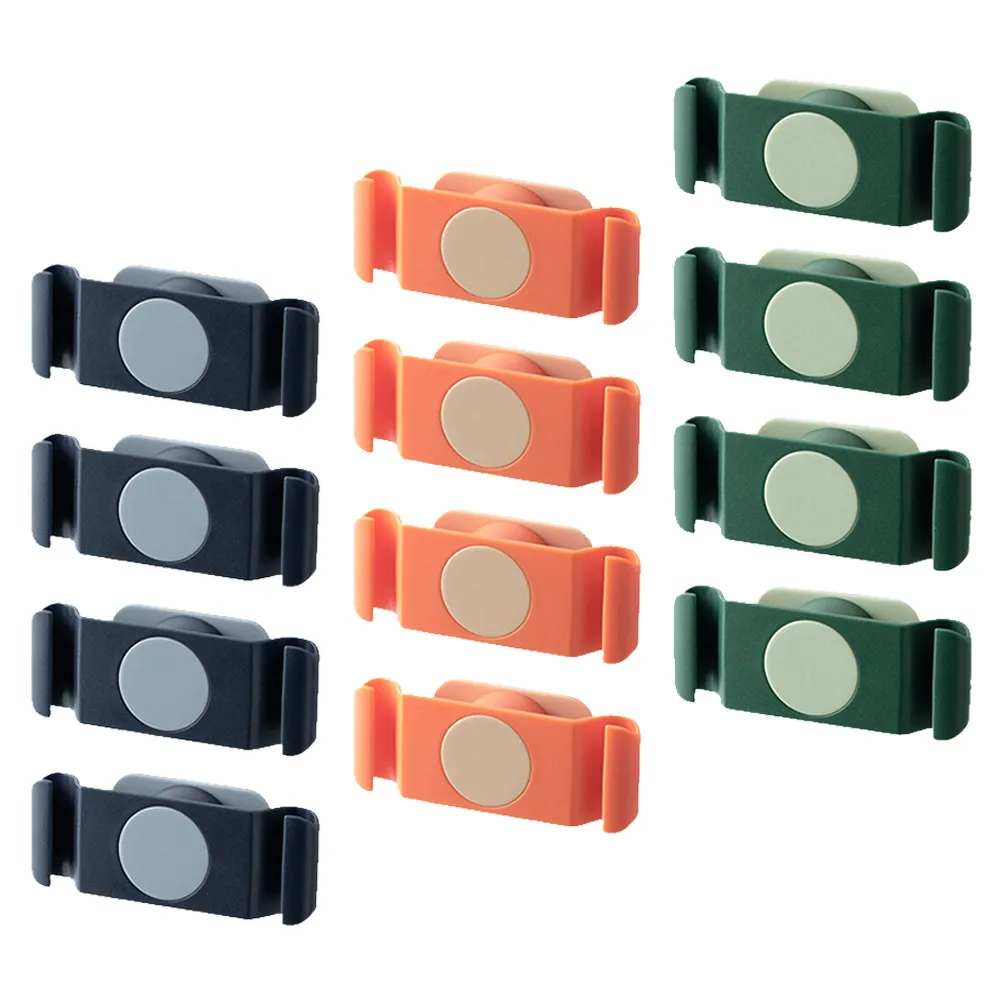 12Pcs Wall Cord Organizer Hooks Cable Management System Punch-Free Adhesive Wire Organizer for Home Office Kitchen Bathroom Tidy