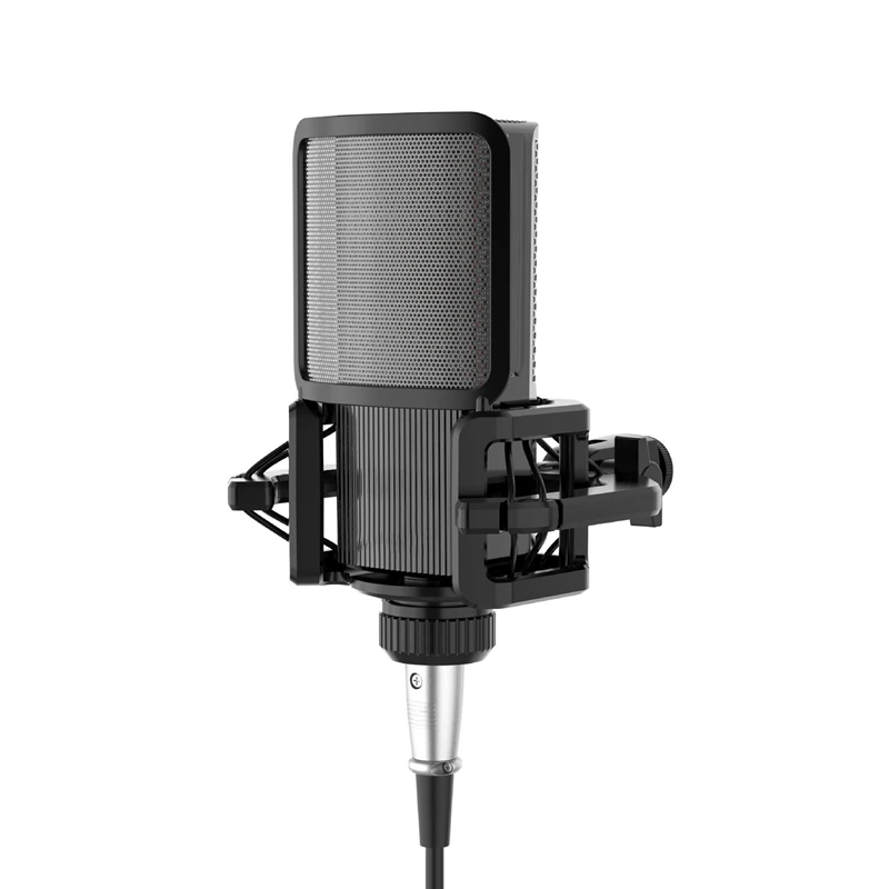 Microphone Shock Mount With Microphone Filter Windscreen Reduce Noise Anti Vibration Screen Stable Easy Install