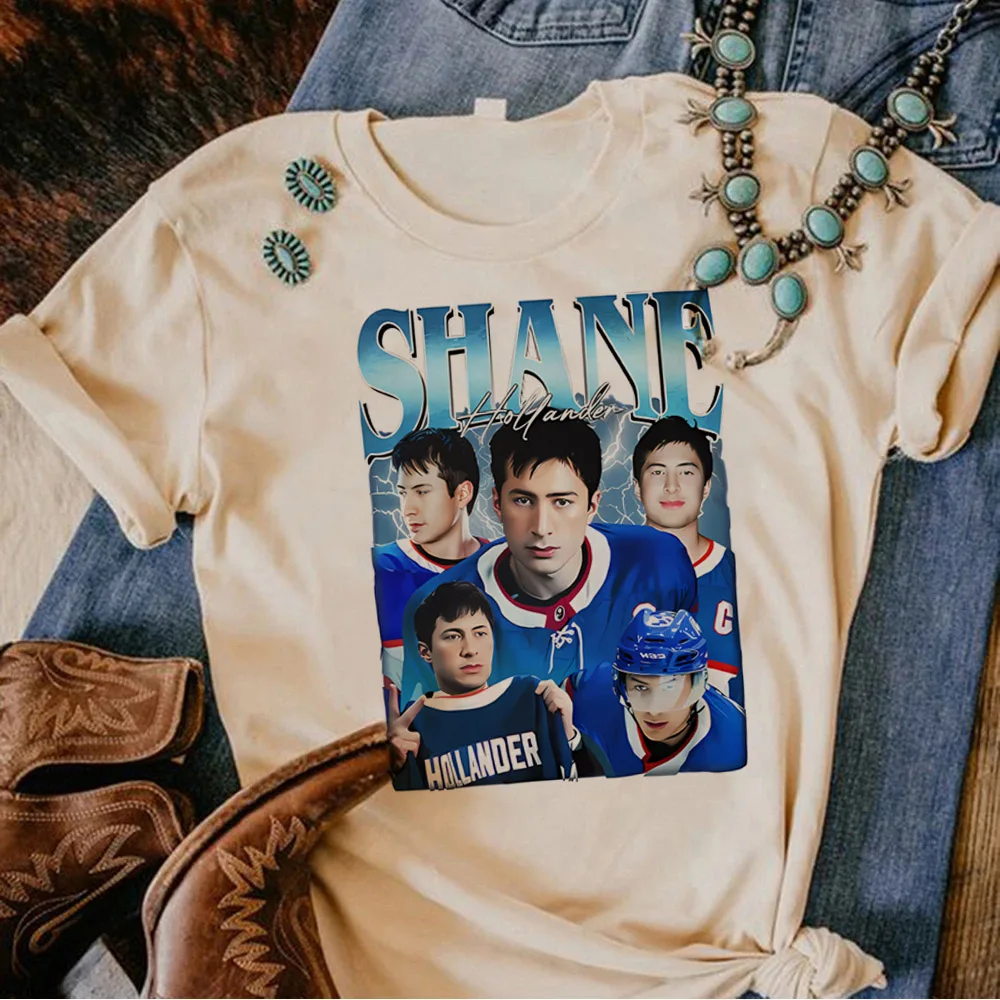 Connor Storrie Ilya Rozanov T Shirts Women Hirt Heated Rivalry TV Series Hockey Romance T-Shirt 90s Graphic Tops Tees