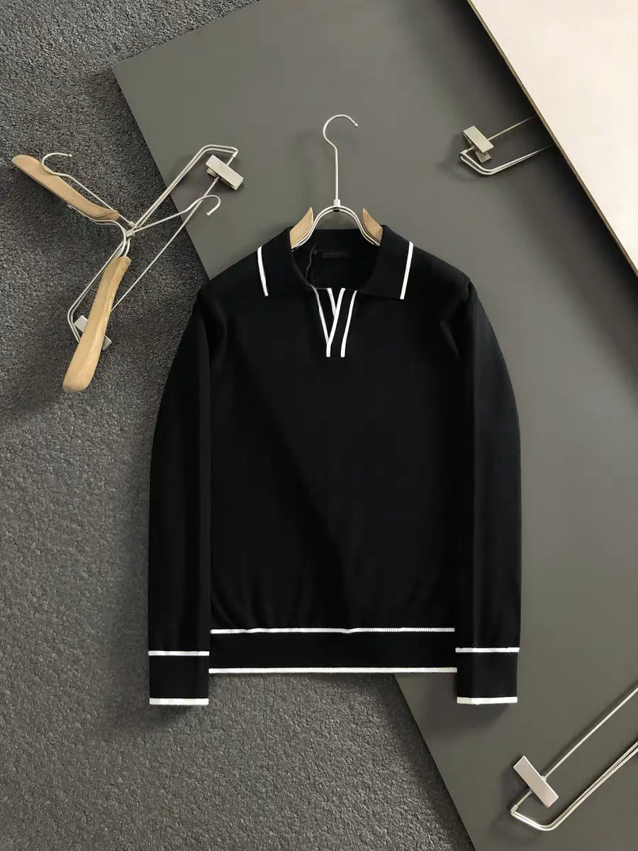 

Italian Sle Luxury Men's Cotton irt Long Sve Henry Collar Casual Simple Busin Faion for Autumn Winter