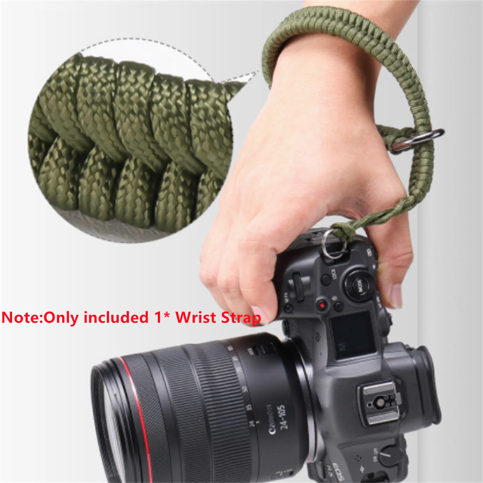 Camera Hand Strap With Quick Release Buckle Adjustable Wrist Strap Hand Grip Nylon Braided Wristband For DSLR Camera Accessories