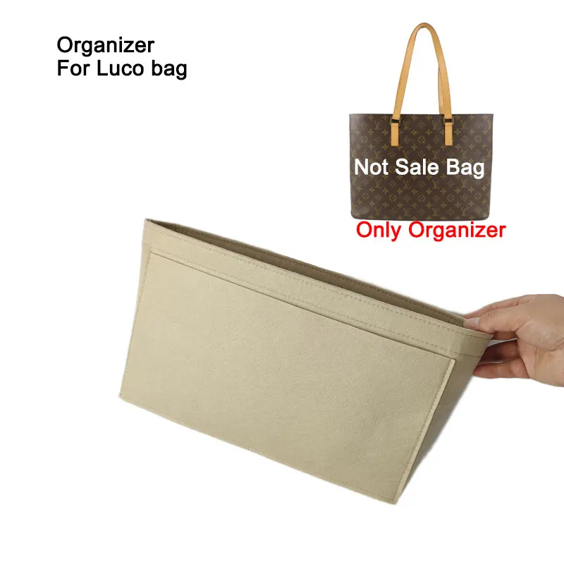 Handbag Organiser Divider Shaper Protector Purse insert Bag Organizer Fit for Luco Bag 40-46x30x10cm