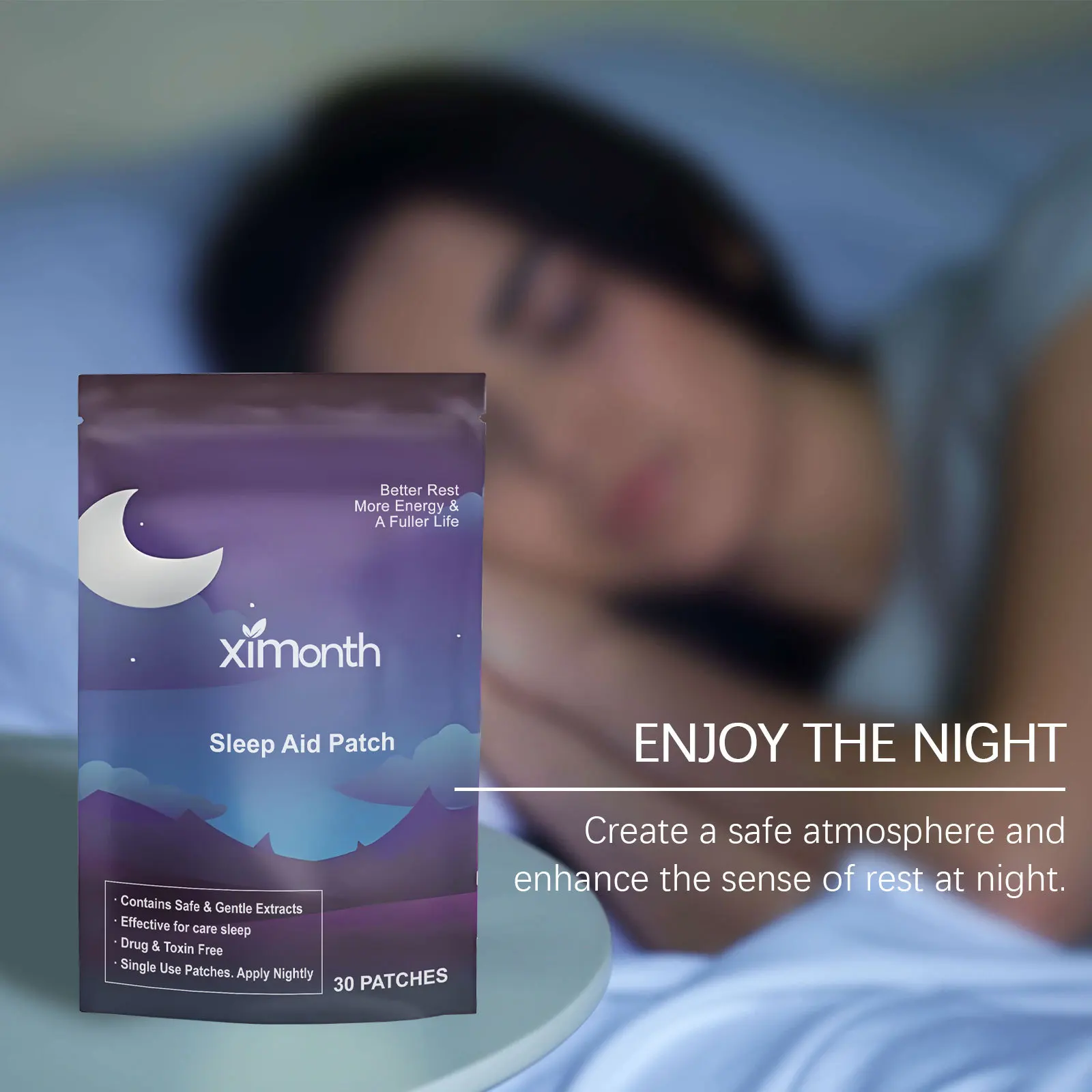 Natural Calming Sleep Patches Non Invasive Sleep Aid Stickers Relieve Insomnia & Restless Nights Home Wellness Care