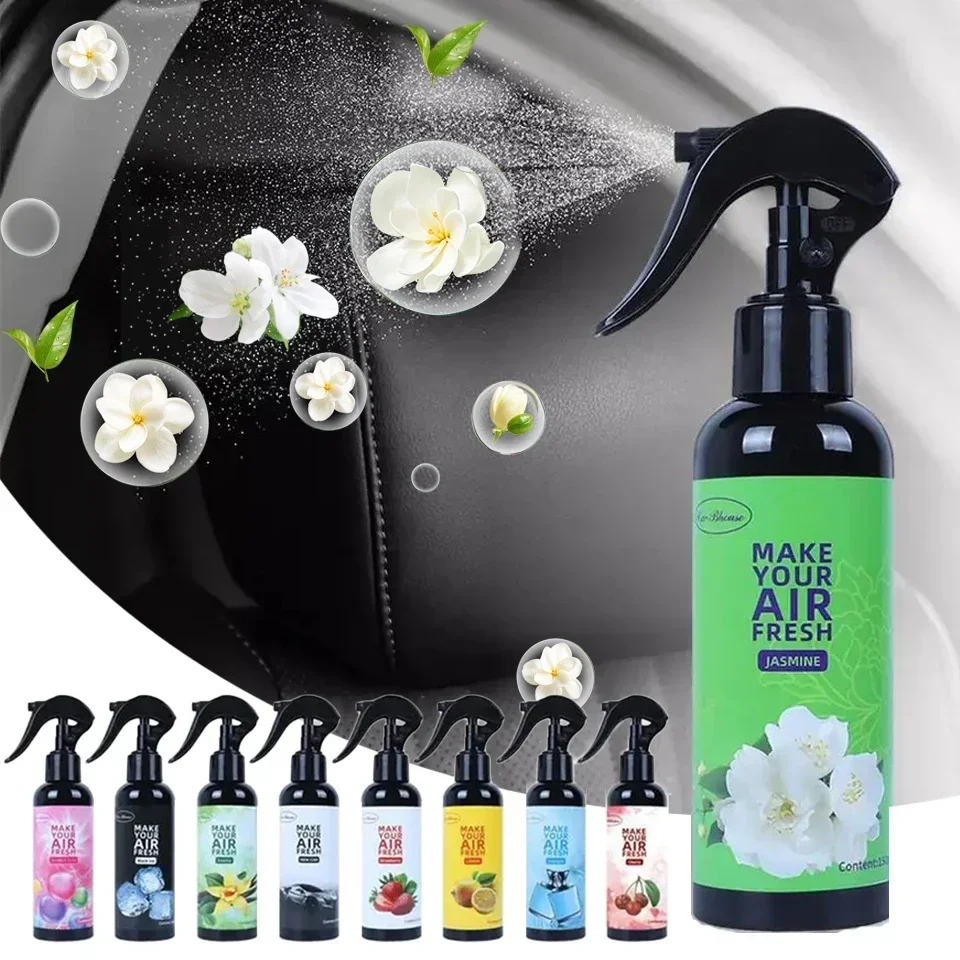 1 قطعة 150 مللي رذاذ رائحة السيارة مزيل رائحة السيارة رذاذ فعال إزالة رائحة السيارة لوازم التنظيف لشاحنات السيارات UV سيارة الهواء النقي