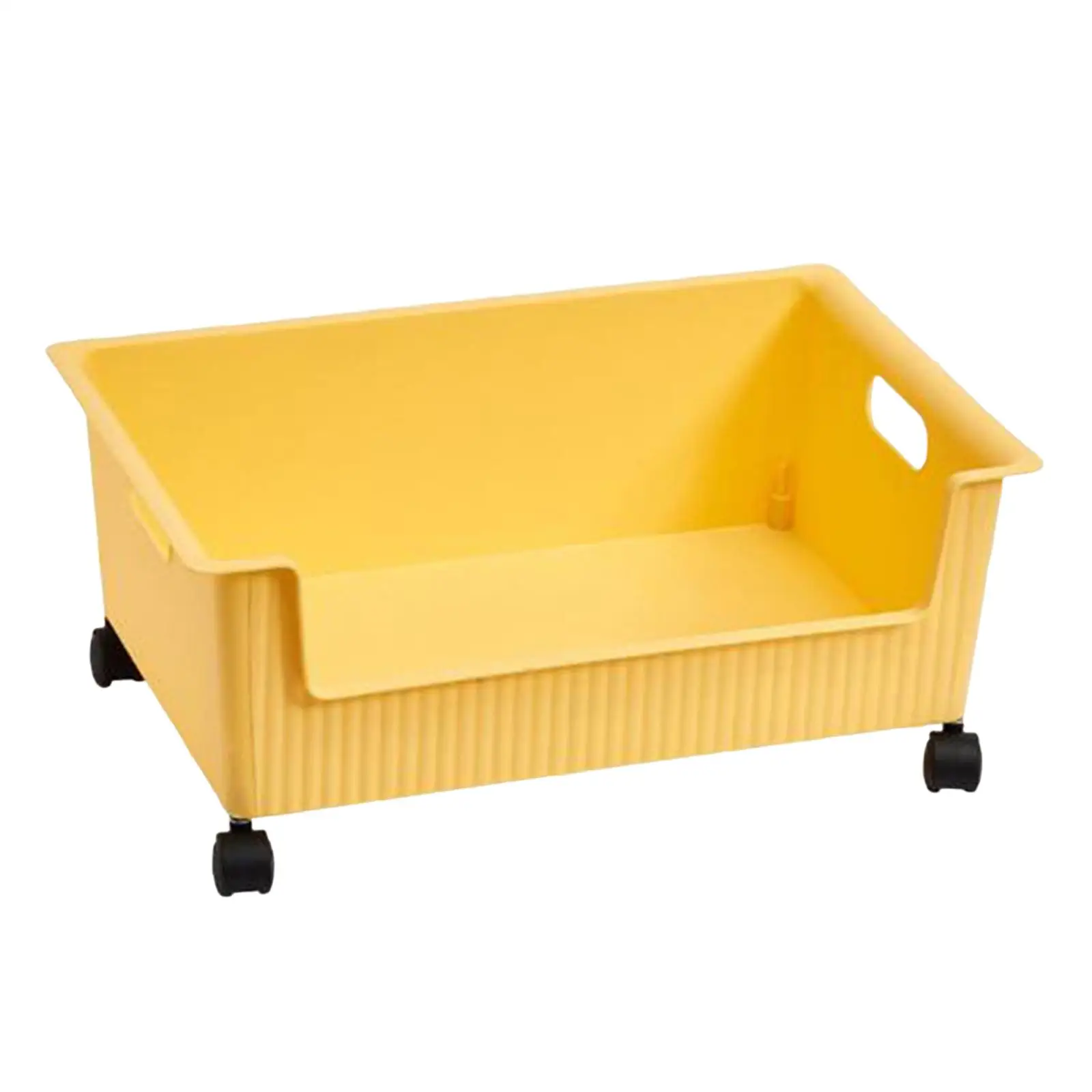 Storage Bin Storage Box with Wheels Multifunctional Portable Supplies Clothes Organizer for Living Room Cupboard