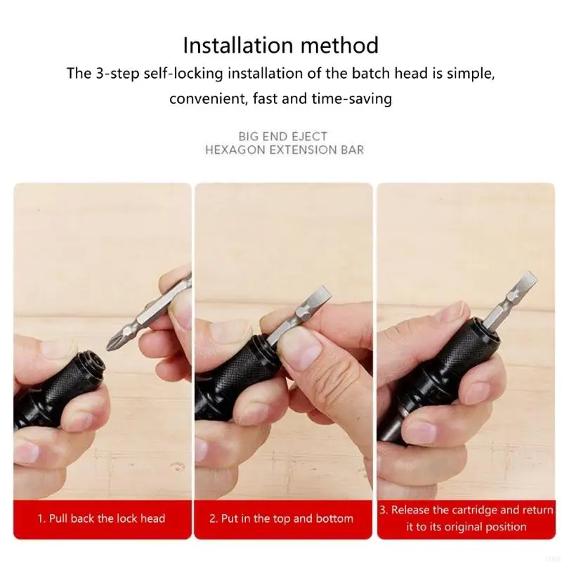 Efficient Vanadiums Steel Hexagonal Bit Adapter Hexagonal Bit Converter for Expanding Your Hand Tool Assortment