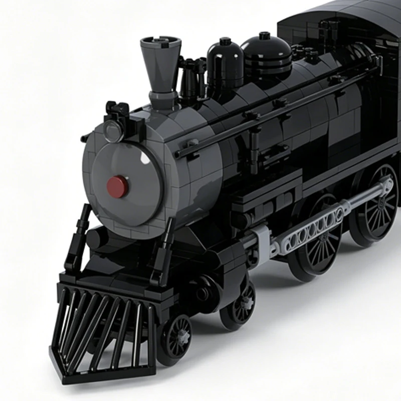 842Pcs American 4-4-0 Steam Engine 8Wide Motorized Locomotive Model Building Blocks Diy Assembly Toy Gift For Train Enthusiasts