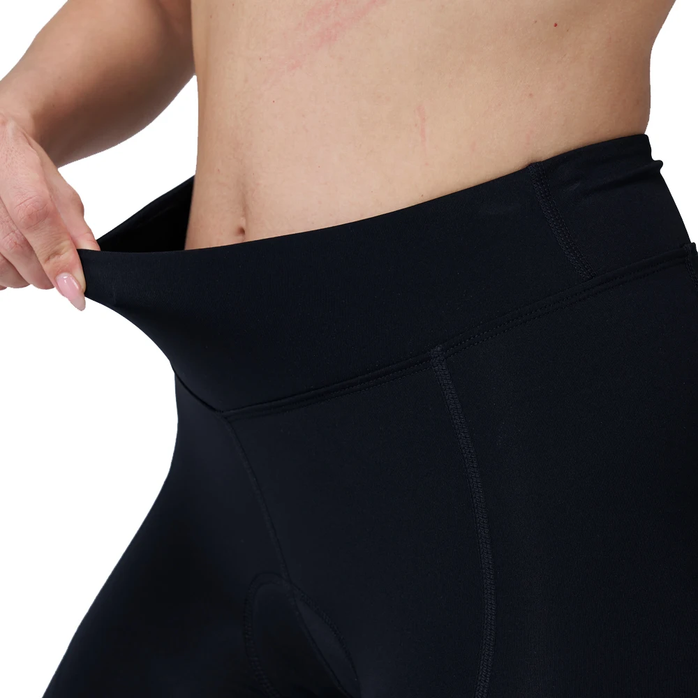 Pantalones cortos acolchados de ciclismo para mujer, ropa interior larga a prueba de golpes, para ciclismo de montaña o carretera