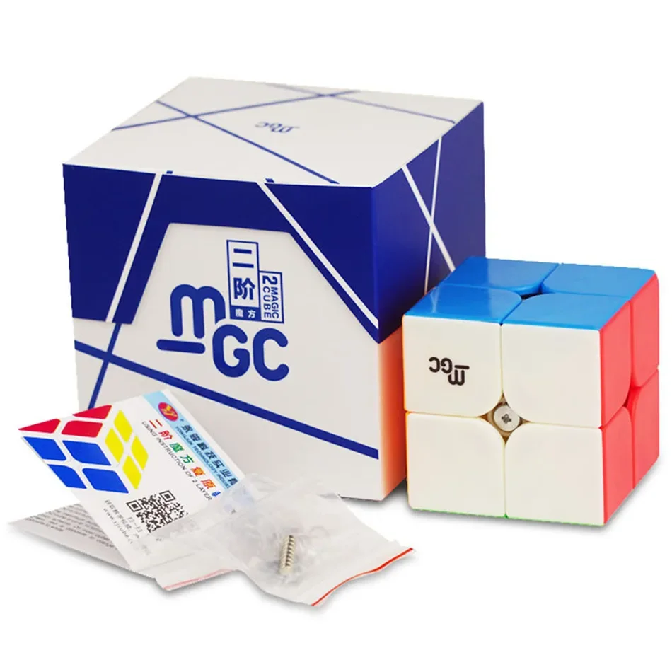 [JudyCube] YJ MGC 2x2 Magnetic Magic Cube Professional Competition MGC 2X2M Speed Magic Cube Children's Educational Toy
