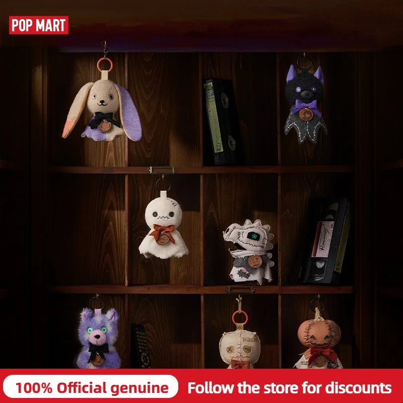 Véritable POP MART Hirono Dark Scene Series Blind Box, Mignonne Veilleuse, Ornement Suspendu, Pendentif pour Sac et Voiture, Décoration Intérieure, Cadeau d'Halloween