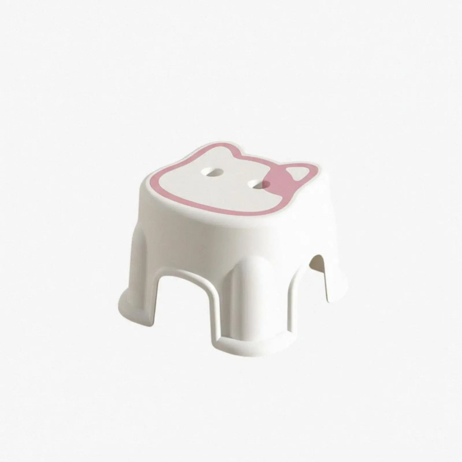 Non Slip Children Footstool Hard Wearing Stool Chair Space Efficient Stackable for Kids Washing Area