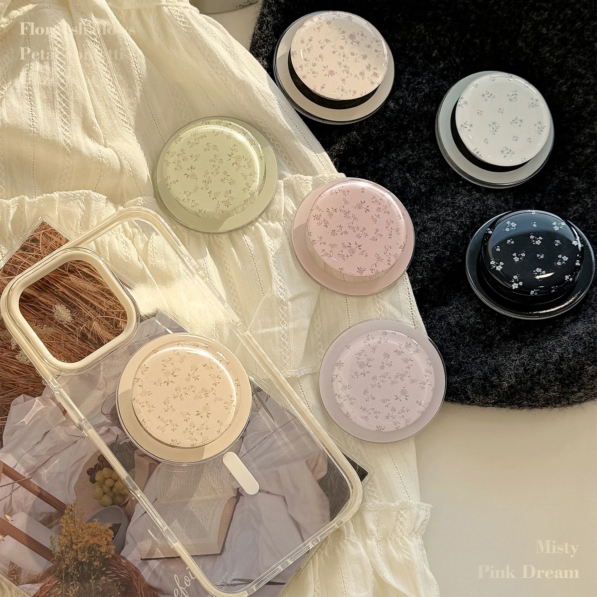 

Корейский цветок магнитная ручка складное кольцо на палец Griptok держатель телефона расширяющийся кронштейн для iPhone Samsung Magsafe подставка Поддержка