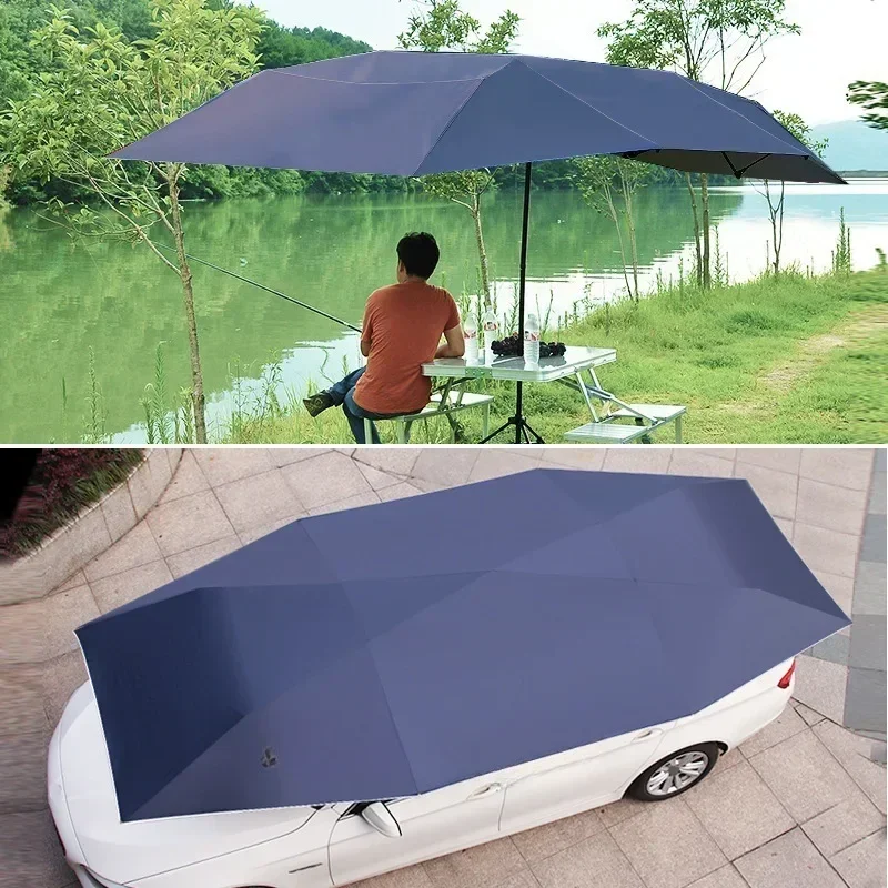 

Car Roof Sun Umbrella Car Roof Cloth Dustproof And Uv Resistant Outdoor Waterproof Folded Portable Canopy Cover No Bracket