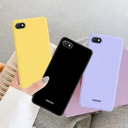 For Xiaomi Redmi 6A Case Liquid Silicone Back Cover For Xiaomi Redmi6A Phone Cases For Redmi 6A Fundas Coque Shell