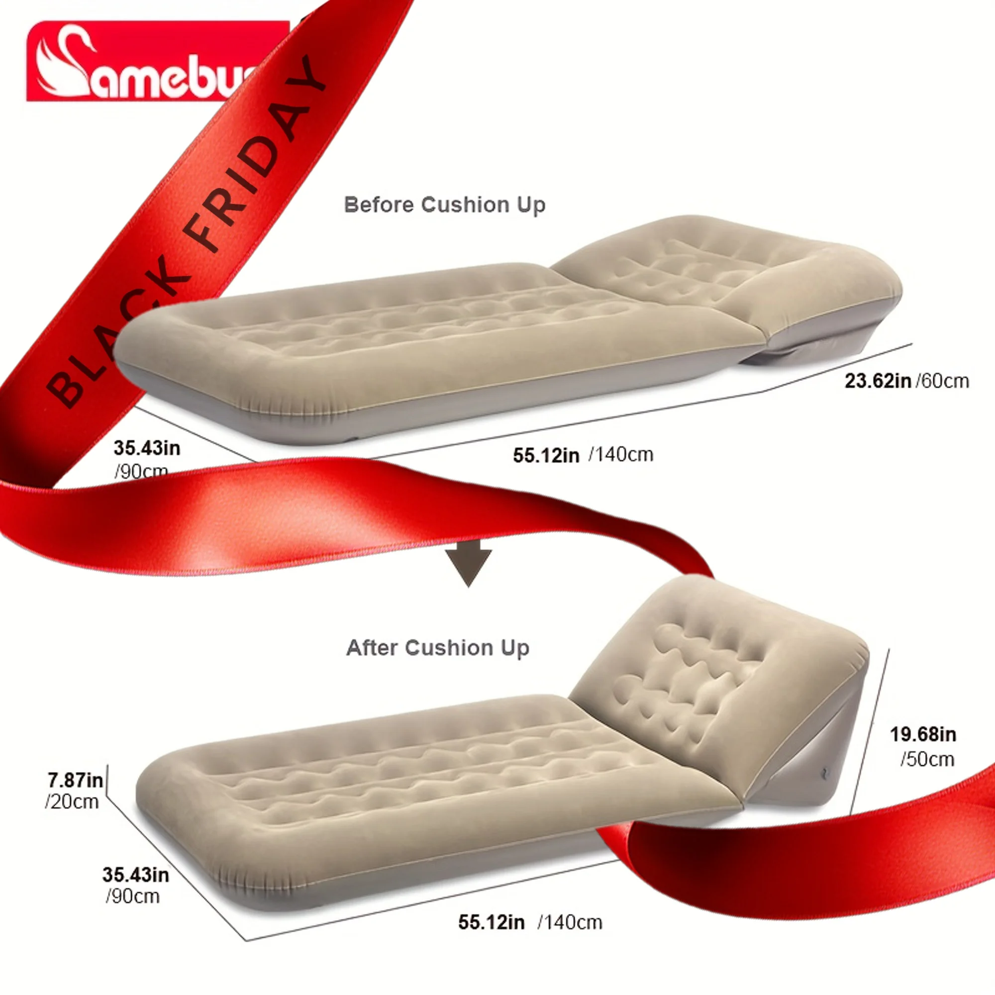 CAMEBUST Inflatable Sofa Bed Lounge Camping Inflatable Sofa Garden Outdoor Airbed for balcony Portable Folding Inflatable Couch