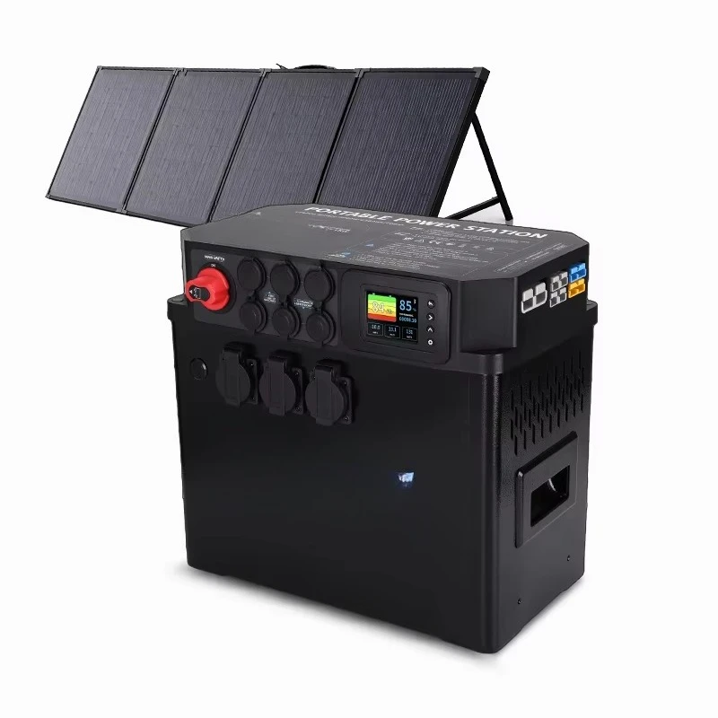 Wholesale 200AH 300AH Portable Large Capacity Outdoor Power Banks Solar Power Generation System with Wireless Charging
