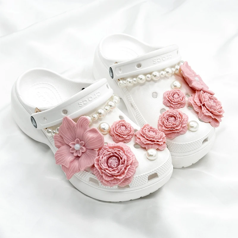 Fashion Flower Shoe Charms Set Premium Sense Shoe Decoration DIY Removable Shoe Buckle 1 Set