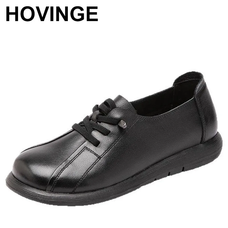 

New Premium Soft Genuine Leather Shoes Casual Sneakers Classic Retro Women Flats Soft Sole Comfortable Shoes Tide