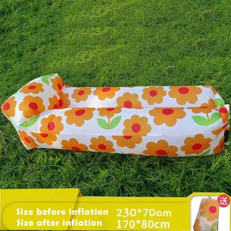 Productos de tendencia para exteriores, sofá cama de aire inflable rápido, saco de dormir de buena calidad, bolsa de aire inflable, bolsa perezosa,