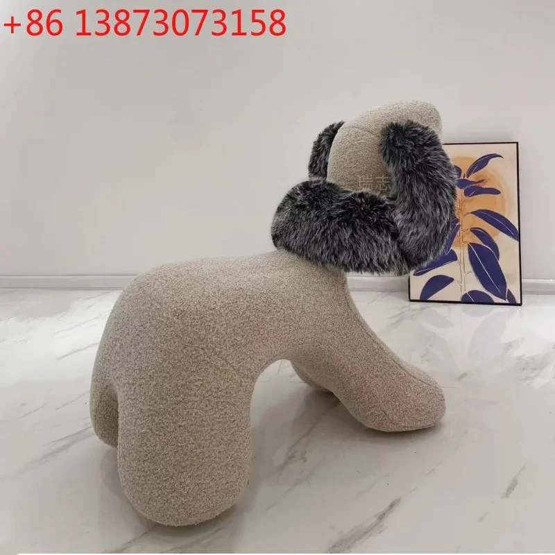 Poodle styling cotton children animal mount Internet celebrity designer creative modern living room doll puppy lounge chair