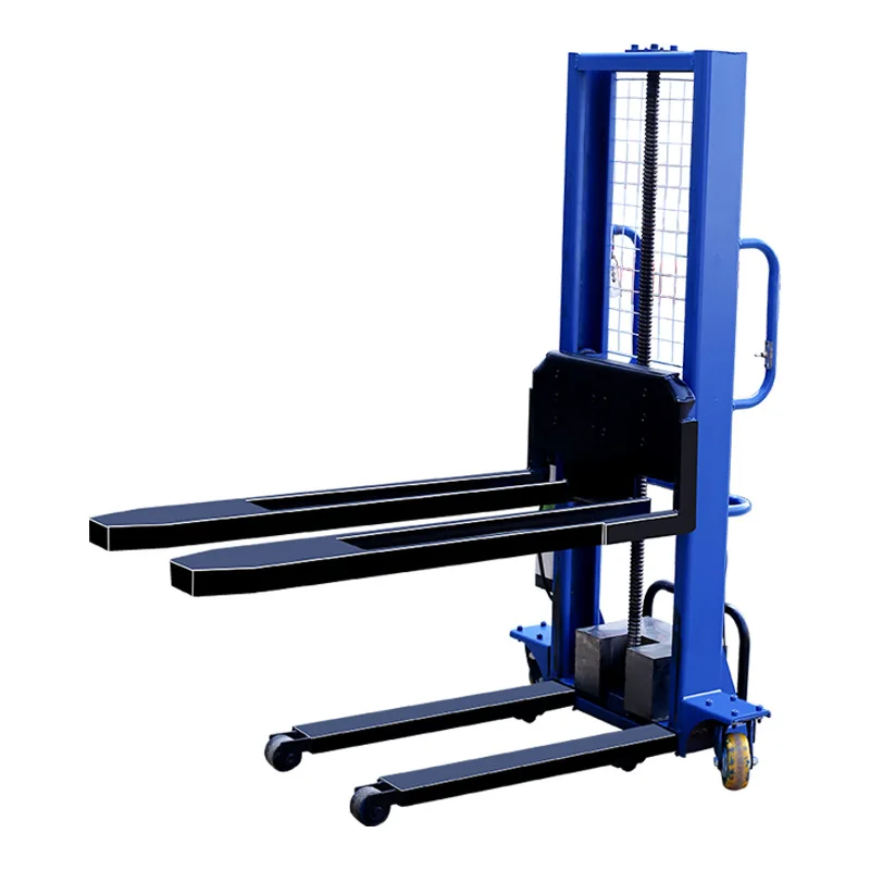 2026-Factory Custom Electric Stacker Price Full Electric Paper Stacker Walking Type Electric Stacker Forklift