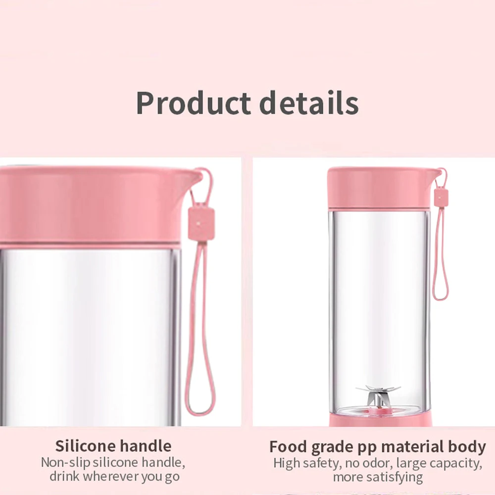 แบบพกพาเครื่องปั่น Mixer ไฟฟ้าเครื่องคั้นน้ำผลไม้เครื่องปั่นสมูทตี้โปรเซสเซอร์อาหารมินิเครื่องปั่น USB น้ำผลไม้เครื่องปั่น