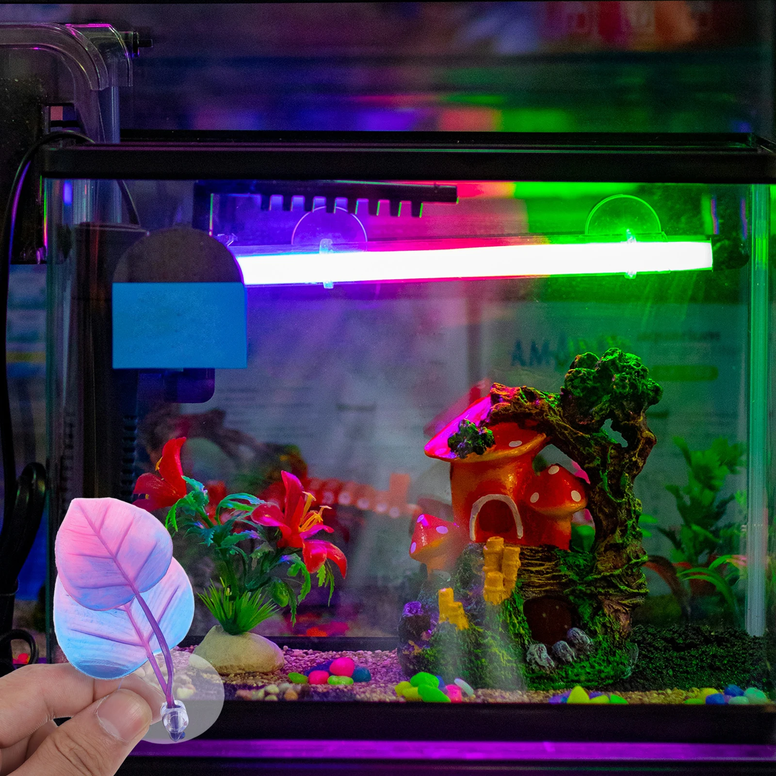 

Betta Fish Leaf Hammock Suction Cup Aquarium Spawning Grounds Safe PP Material Fine Workmanship Decor Betta Leaf Hammock