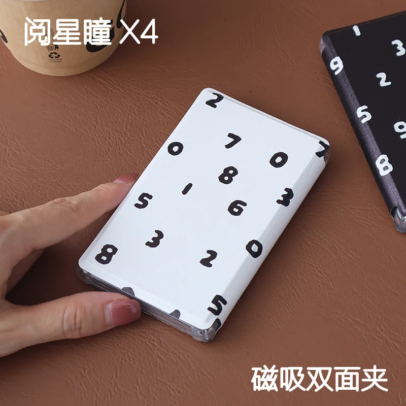 

For XTEINK X4 E-Ink Reader Protective Case with Transparent Case 4.3 Inch Magnetic Flip Full Wrap Ebook Reader Replacement Shell