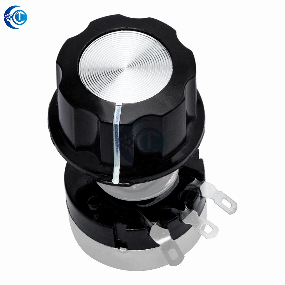 1 perilla de potenciómetro de baquelita interior de 6,4mm: tapa giratoria de MF-A03 para interruptores WH118, WX050 y RV24YN20S