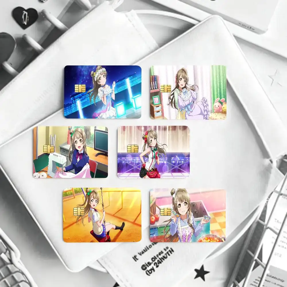 Southern Bird Animation Lovelive Card Sticker 4Pcs Credit Card Skin Anti Scratch Bank Debit Card Decal