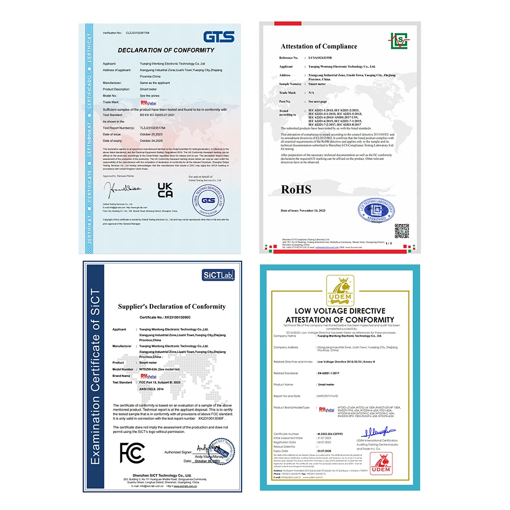 RMshebei Tuya Smart Home Switch 63A 2P MCB Circuit Breaker WiFi PV Metering 220V Voltage Protector Remote Control Din Metering