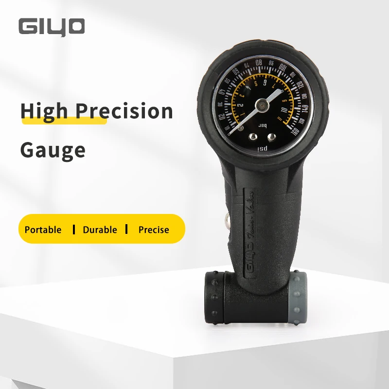 GIYO GG-05 160 PSI Tire Air Pressure Gauge Mini Portable Bicycle Air Tire Meter For Mountain Road Bicycle Presta Schrader Valve