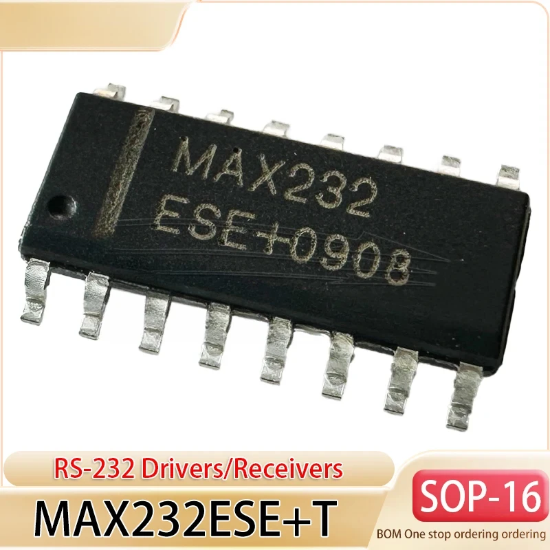 

MAX232ESE+T SOP16 10PCS 5V Powered Multichannel RS-232 Drivers Receivers Serial communication conversion