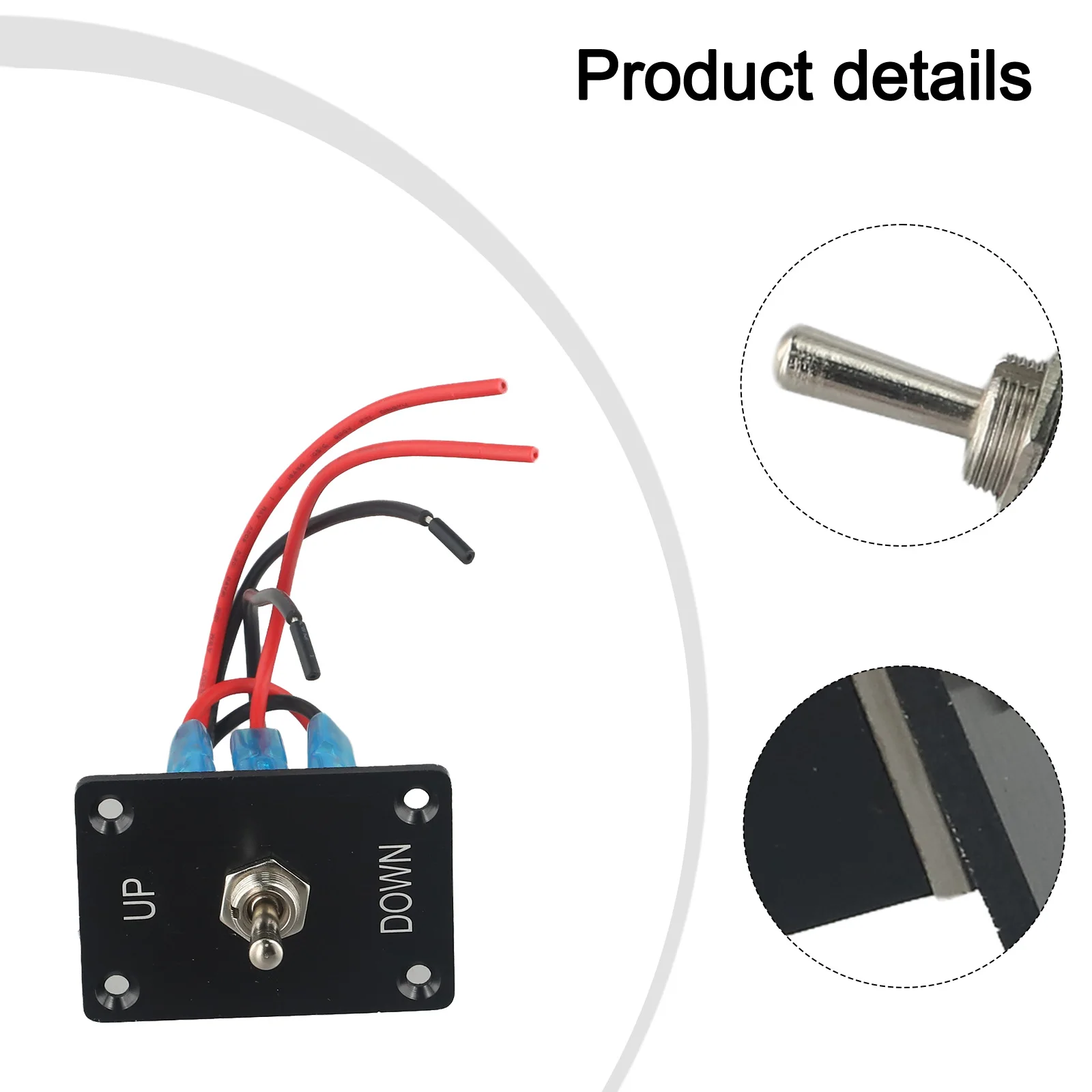 11111111111111111111111111111111111111111111111 UP/Down Polarity Switch 6-Pin Panel Combination Set With Cable