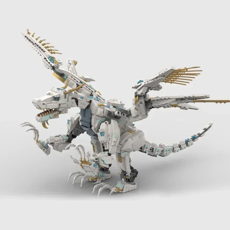 Moc Bouwstenen Beroemd Filmmodel Grote Ice Dragon Technische Bakstenen DIY Assemblage Constructie Speelgoed Voor Kind Vakantiecadeaus