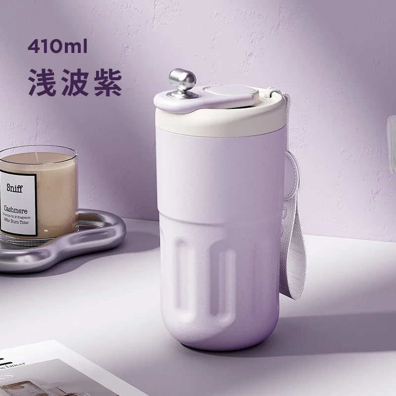 Xiaomi Smart Coffee Cup Ladies Accompanying Cup Summer Refrigerated Portable Stainless Steel Water Cup with Temperature Display