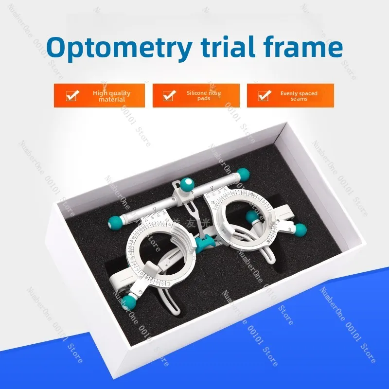 Adjustable try-on frame, multi-functional insert 5-piece optometry frame, traditional adjustable pupil distance, comprehensive o