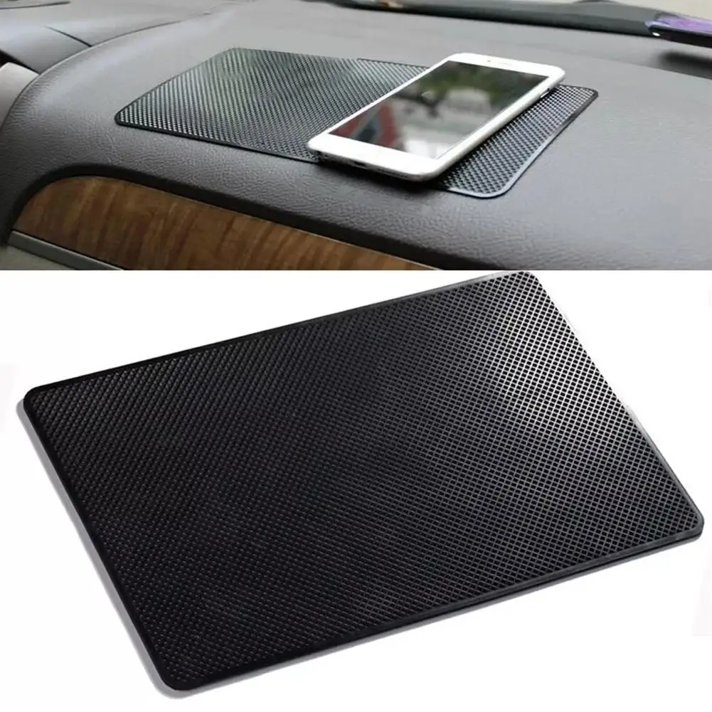 Car Central Control Instrument Panel Non-slip Mat Interior Sticky PVC Storage High Resistant Mat Storage Accessories Temper H9H6