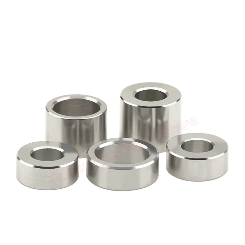 5-10pcs M8 Stainless Steel Unthreaded Bushing Washer Round Hollow Standoff Spacer Gasket Sleeve Length 2 3 4 5 6 8 10 12 16 20mm