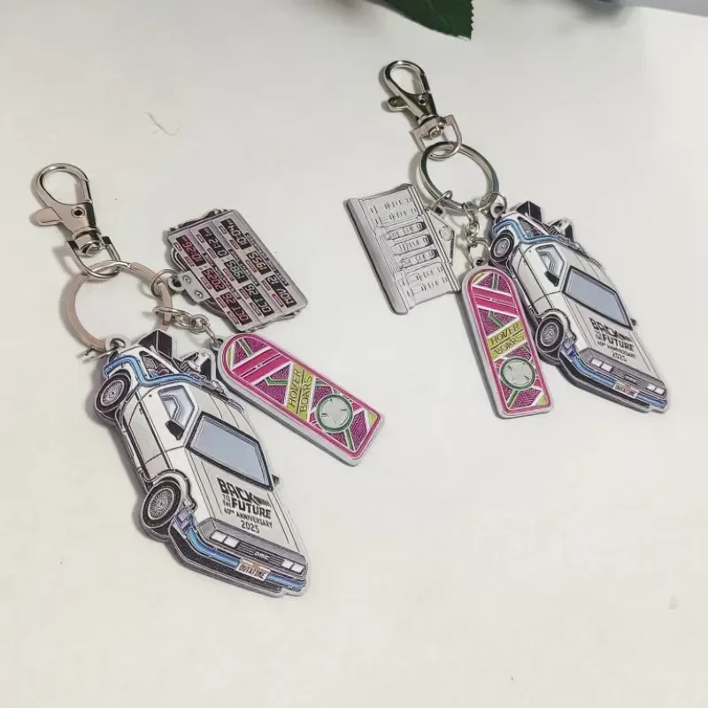 Zurück in die Zukunft Stil Metall-Automodell Schlüsselanhänger Fan-Kollektion Geschenk – Detail 4