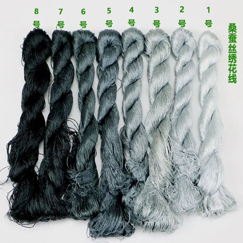 

20 Skeins 100% Silk Embroidery Thread for Suzhou Embroidery - Hand Sewing Floss Set, 20m Each Skein, Popular Colors