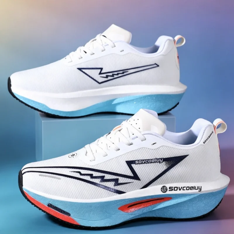 Zapatillas Deportivas para Correr con Placa de Carbono, Transpirables, Ligeras, Cómodas y con Estabilidad Especializada para Hombres y Mujeres, Ideales para Maratón