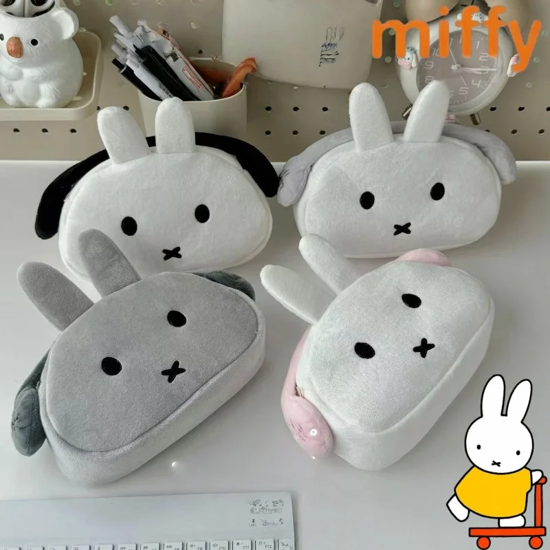 

Cartoon Miffy Rabbit sweet and cute creative pattern stationery box desktop new stylish large-capacity portable pencil case